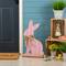 Glitzhome® 24" Easter Wooden Pink Bunny Porch Decor